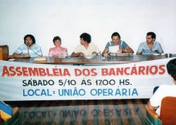 Assembleia da Fundação da Associação dos Bancários de Araraquara ano 1985