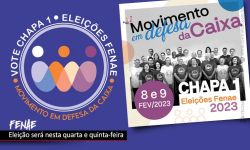Eleições Fenae: Votação começa amanhã (8). Em defesa da Caixa, vote Chapa 1!