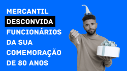 Mercantil comemora 80 anos e desconvida funcionários mais antigos