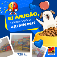 Sindicato Cidadão: Campanha arrecada mais de 700kg de ração para cães e gatos