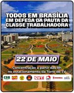 Sindicato participará do Dia de Luta em Brasília