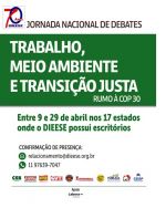 Trabalhadores vão debater sobre “Trabalho, Meio Ambiente e Transição Justa”