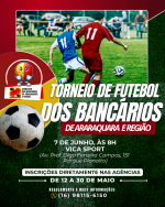 Vem aí o Campeonato de Futebol Society dos Bancários de Araraquara!