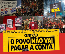 Sindicato participa de ato na Avenida Paulista, em SP, pelo fim da escala 6x1, taxação dos super-ricos e pela soberania do país