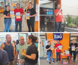 Dia Nacional de Luta no Itaú é marcado por protestos em Araraquara