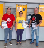 Bancários de Araraquara realizam Dia Nacional de Luta e denunciam pressão e adoecimento no Banco do Brasil