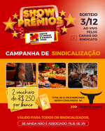 Para fechar o ano com chave de ouro, vem aí mais um super sorteio do Sindicato preparado especialmente para premiar você, associado!