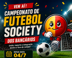 Em clima de Copa do Mundo, Torneio de Futebol Society dos Bancários de Araraquara ganha nova data e promete muita animação dentro e fora de campo Em clima de Copa do Mundo, Torneio de Futebol Society dos Bancários de Araraquara ganha nova data e promete muita animação dentro e fora de campo
