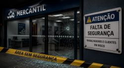 Falta de segurança nos postos de atendimento do Mercantil coloca trabalhadores em risco