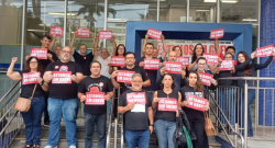 Bancários da Caixa em Araraquara mantêm greve e realizam novo ato nesta terça-feira (22)