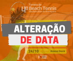 ATENÇÃO: alteração de data do 4º Torneio de Beach Tennis do Sindicato! ATENÇÃO: alteração de data do 4º Torneio de Beach Tennis do Sindicato!